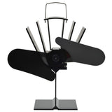 Vidaxl komfursventilator med 2 finner sort