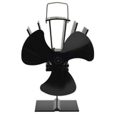 Vidaxl komfursventilator med 3 finner sort