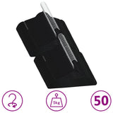 Vidaxl 50-delt tøjbøjle Sæt Anti-Slip Velvet Black