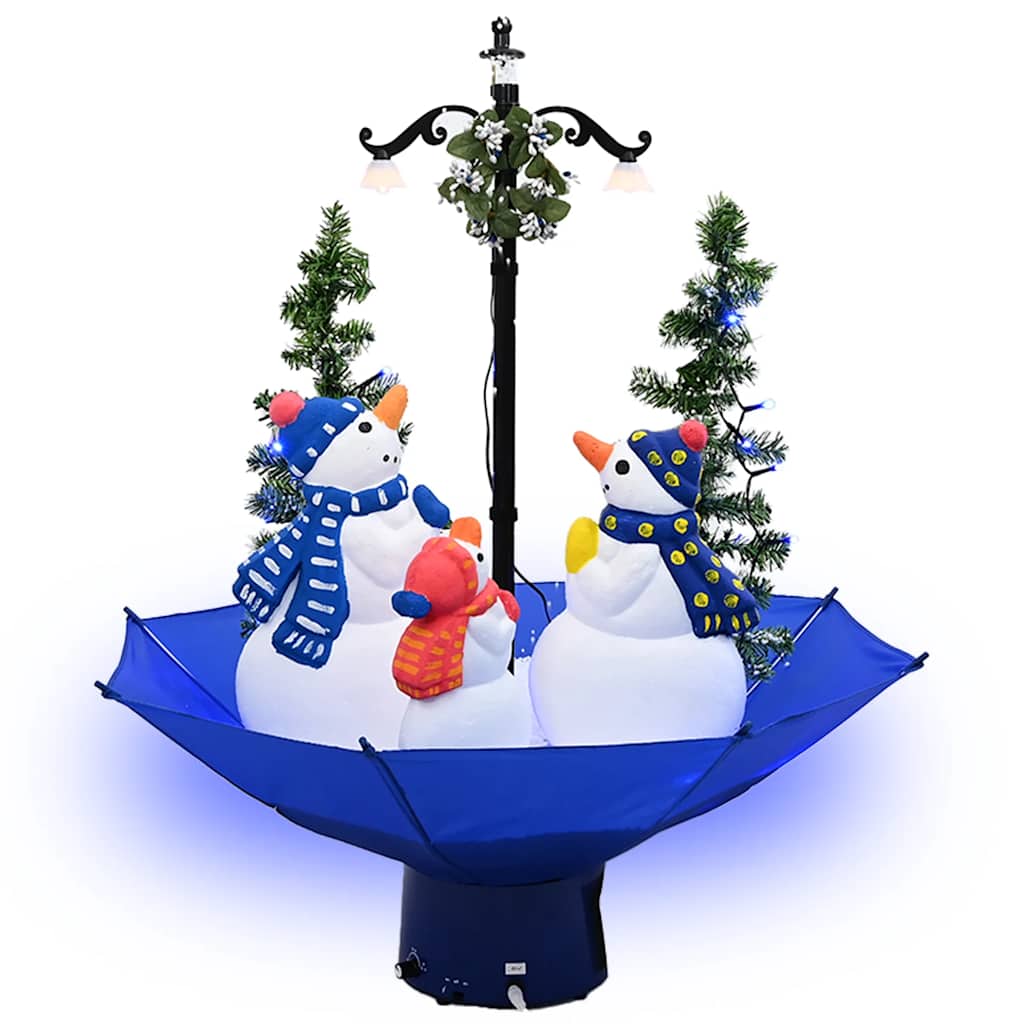 Vidaxx juletræ sner med paraplybund 75 cm PVC blå
