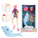 Toi-legetøj Lauren teenagedukke med delfin