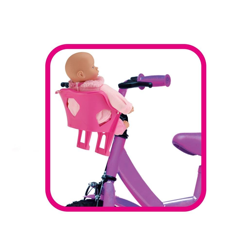Sød baby dukke cykelstol pink