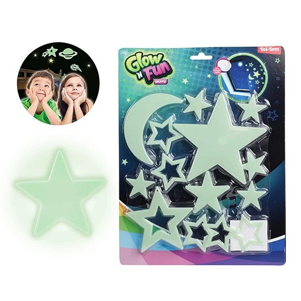Glow n fun glow in the dark stjerner