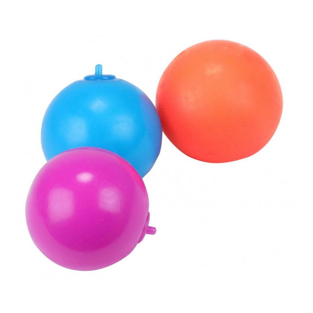 Toi-legetøj mini anti-stress bold 4 cm 3 stk
