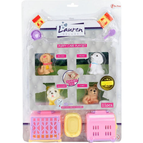 Lauren deluxe hvalpe i kuffert + lyd
