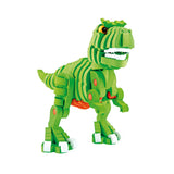 Toi-legetøj håndværkspuslespil dinosaur 25,8 cm grøn 104-delt