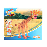 Toi-legetøj 3D puslespil giraf junior 31,5 cm skum orange 104 dele