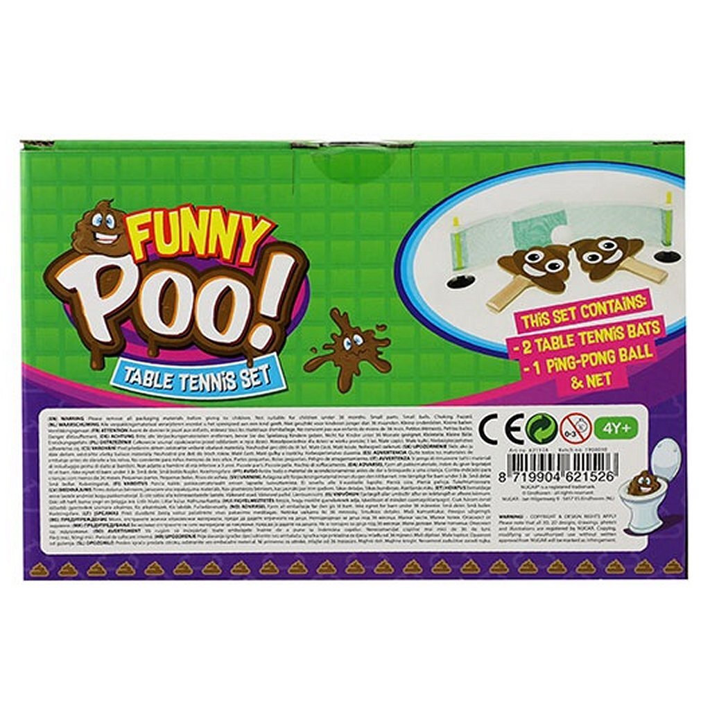 Funny Poo Funny Poo Bordtennissæt