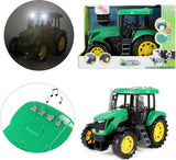Traktor stor 27cm med lys og lyd