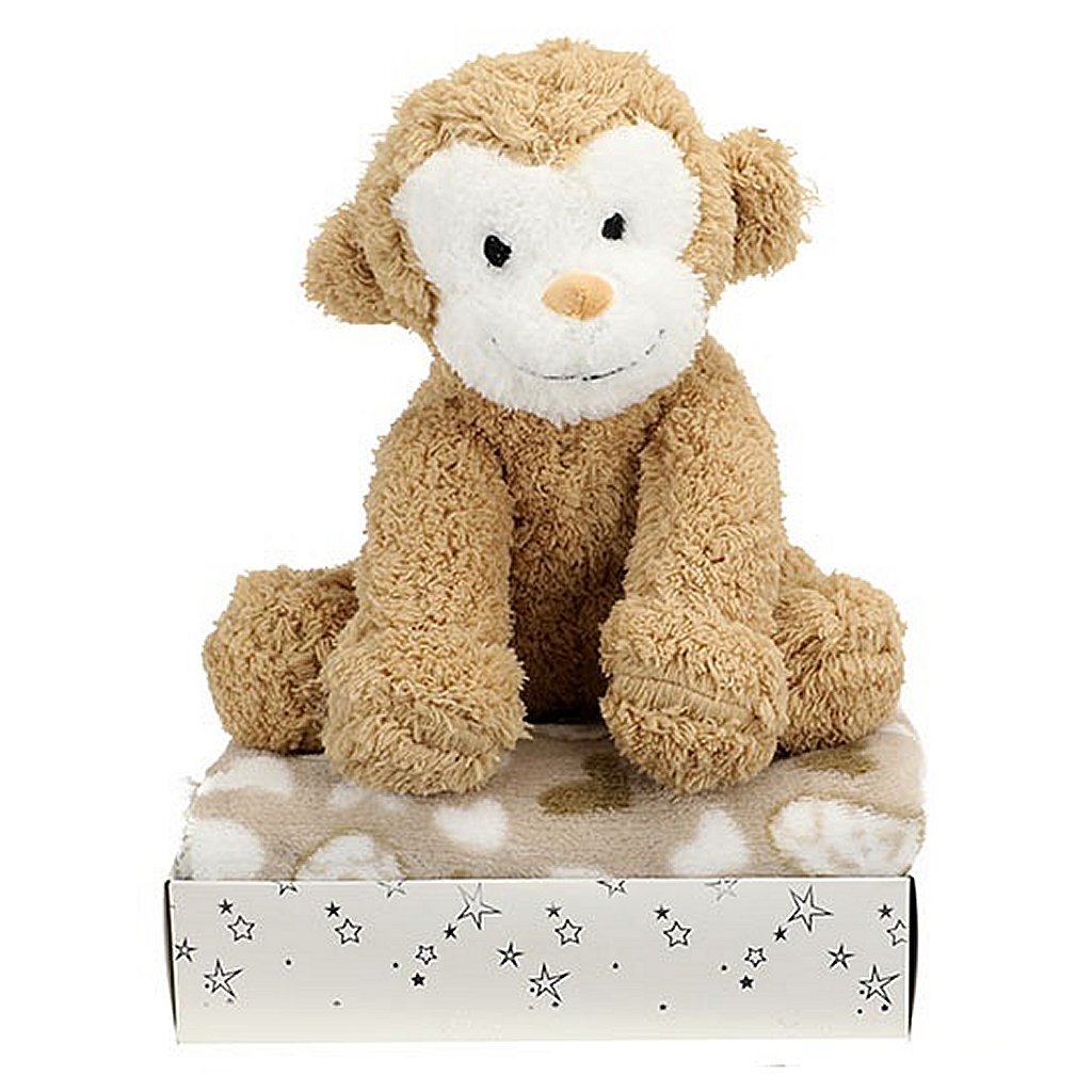 Toi-toys plysabe + kæletæppe i gaveæske