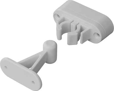Proplus deurvanger met flexibele klem grijs 2-delig