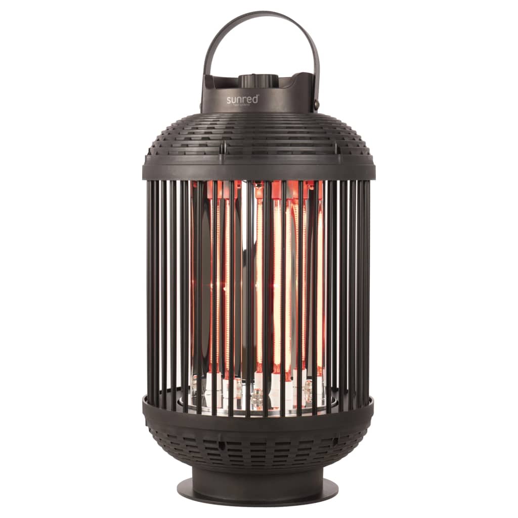 SunRed Table Varmere Indox 1200 W Halogen sort