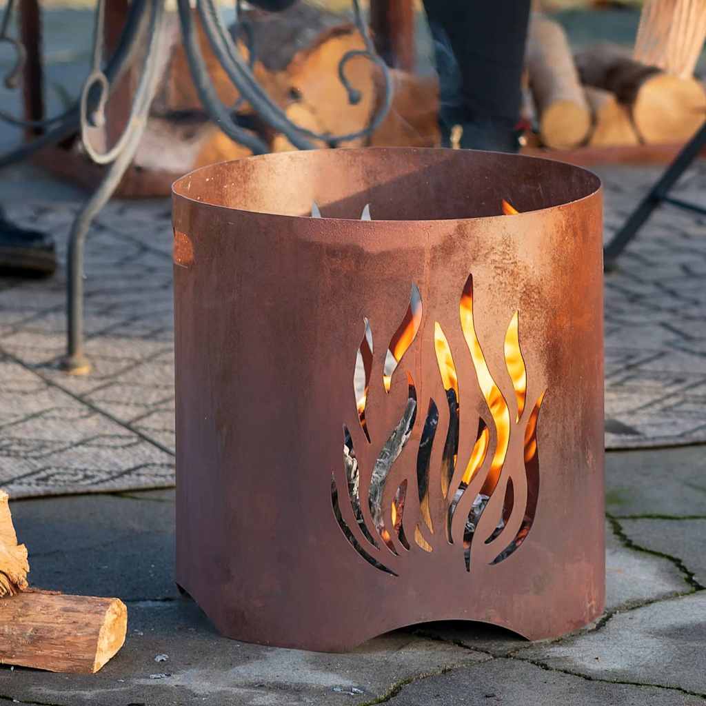 Redfire Garden pejs Kiruna Håndlavet rustfarvet