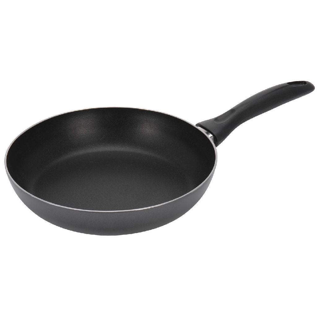 Fremragende husholdningsartikler aluminium stegepande 28 cm sort