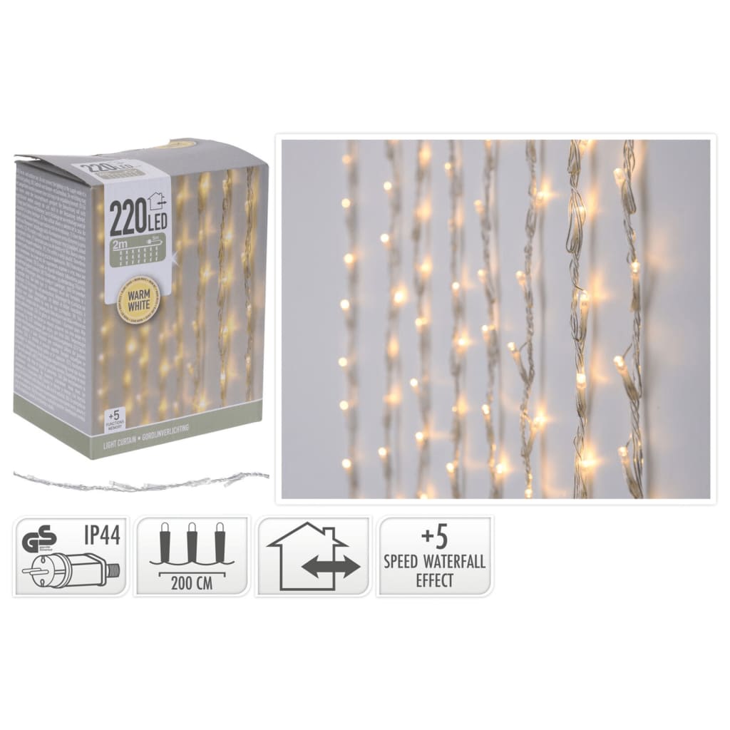 Ambiance Light Curtain med 220 LED'er