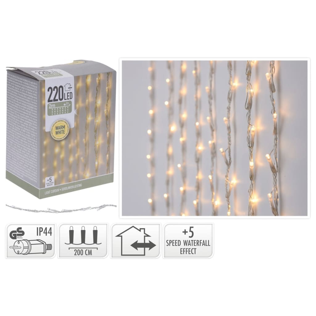 Ambiance Light Curtain med 220 LED'er
