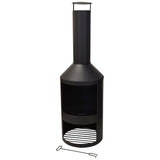 Progarden pejs med skorsten 134 cm metal
