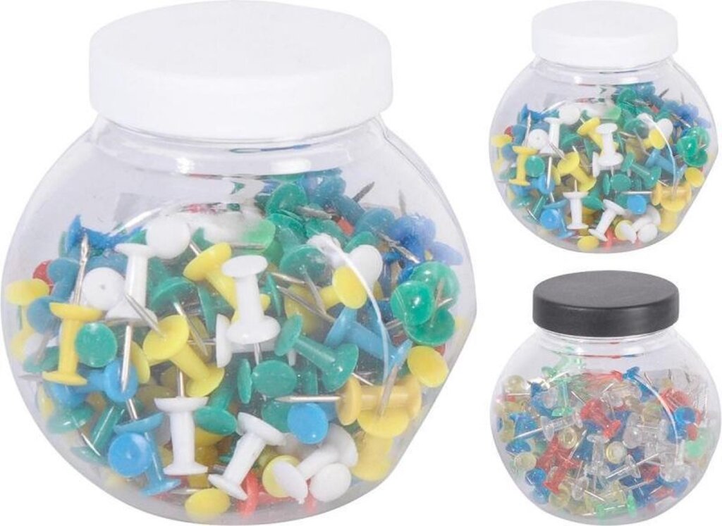 Diversen punaises pushpins 150 stuks kleur