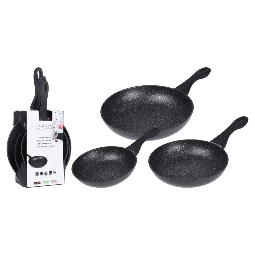Fremragende Houseware Houseware 3-delt stegepande Set