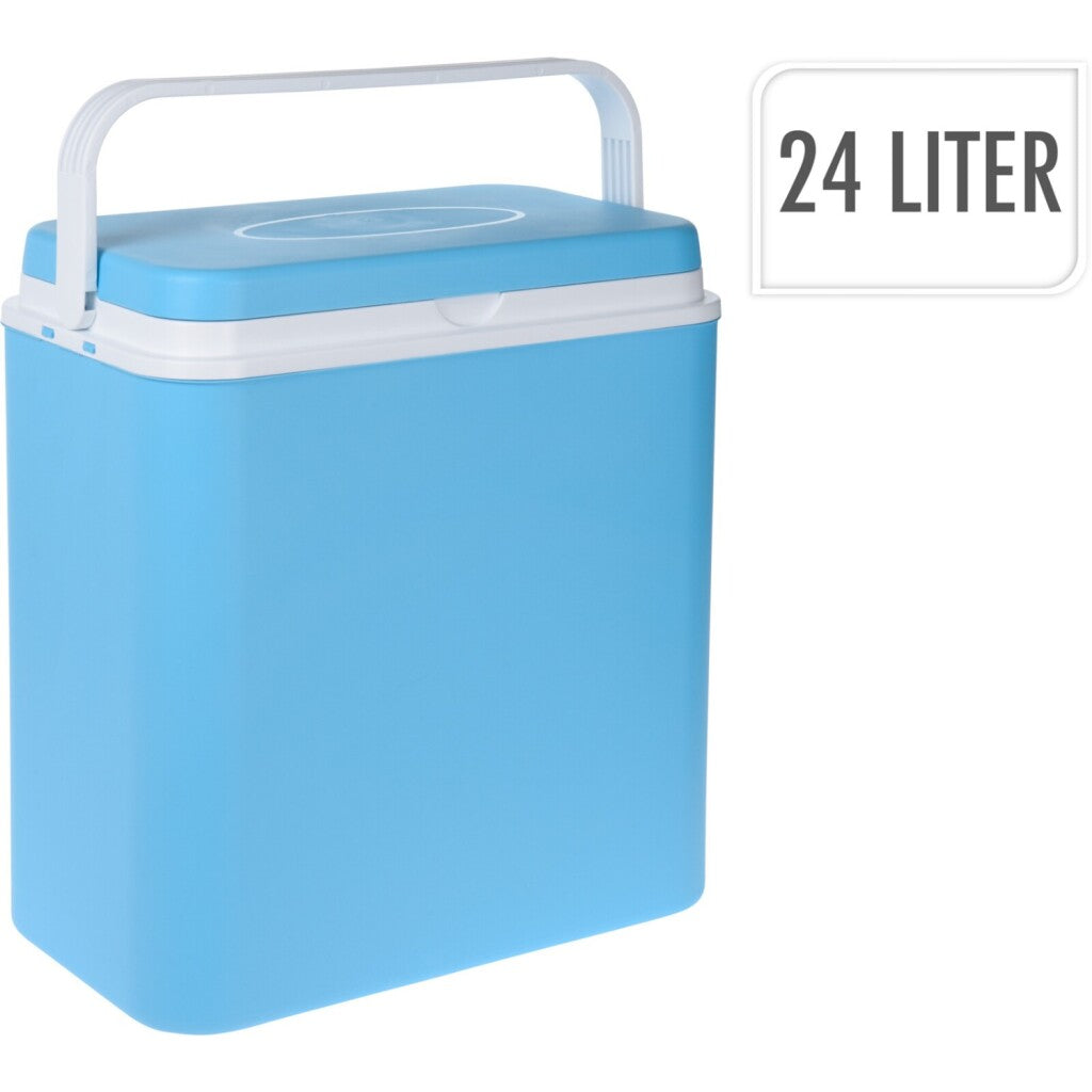 Basic køleboks 24l blå hvid