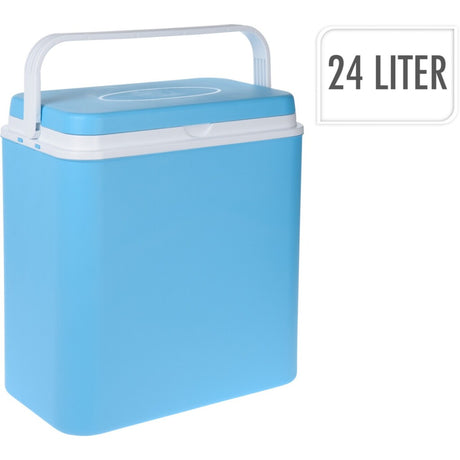 Basic køleboks 24l blå hvid