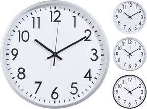 Wandklok 30 cm 3 assorti