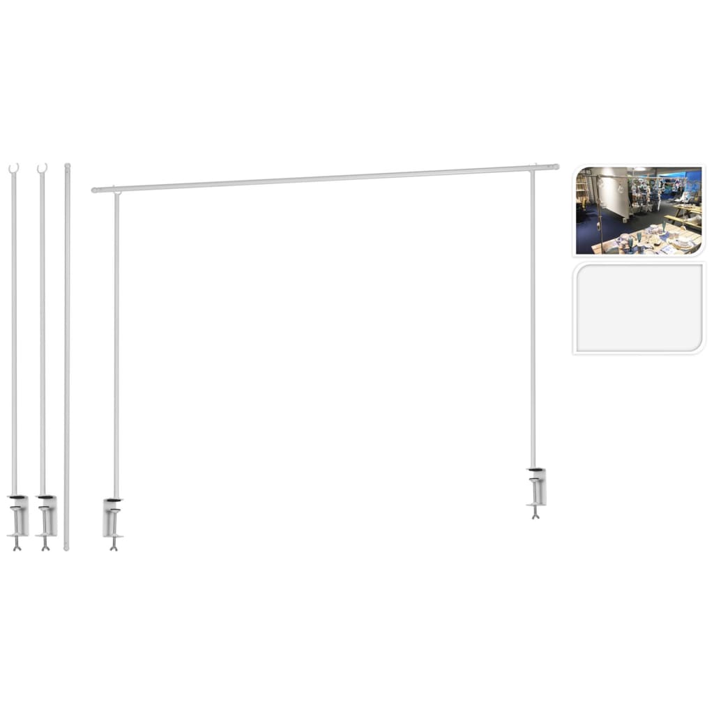 Progarden bordklemmetal hvid