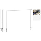 Progarden bordklemmetal hvid