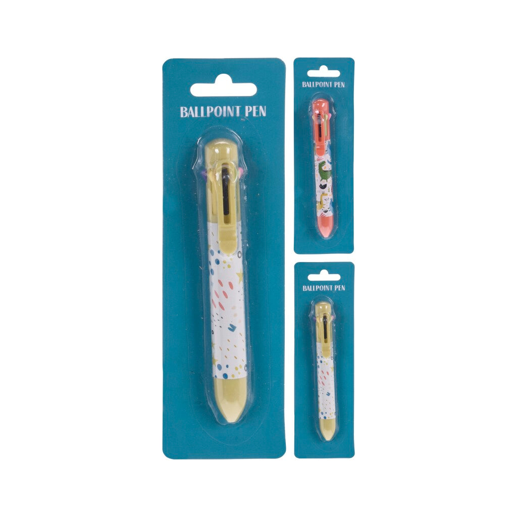 Basic dino flerfarve pen