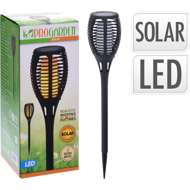 Pro have solcelle LED lommelygte 10x58 cm sort