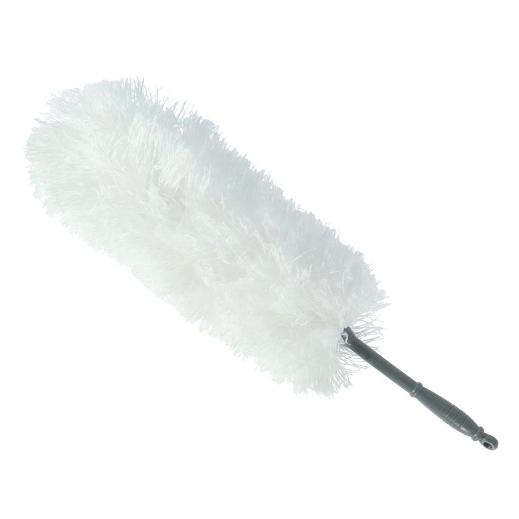 Ultra ren mikrofiber fjer duster 56 cm hvid grå