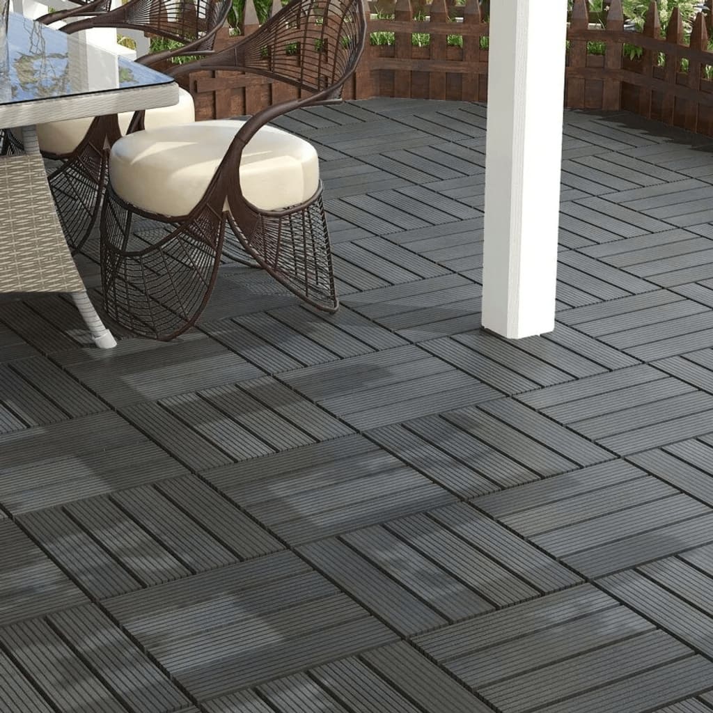 Progarden progarden terrasse fliser 6 st mørkegrå