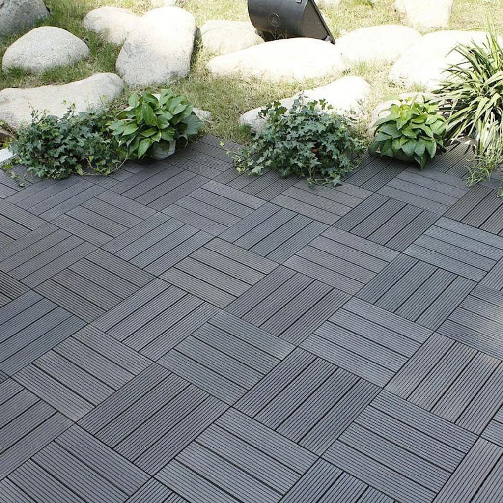 Progarden progarden terrasse fliser 6 st mørkegrå