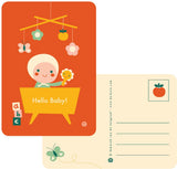 Bora hello baby-bed ansichtkaart