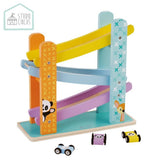 Studio circus houten autobaan + 3 auto #039;s