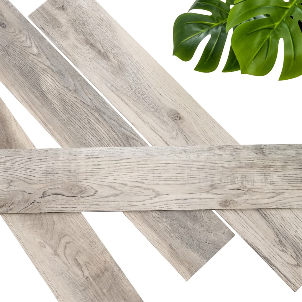 WALLART WALLART PLANKEN WOOD-LOOK SCHUURHOUT OAK Whitewash