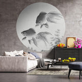 Wallart Wallart Wallow Circle To guldfisk 142,5 cm