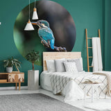 Wallart Wallow Circle The Kingfisher 142,5 cm