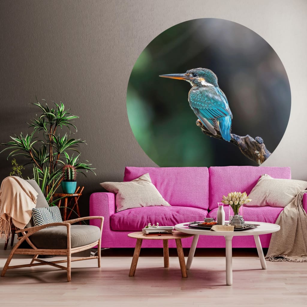 Wallart Wallow Circle The Kingfisher 142,5 cm
