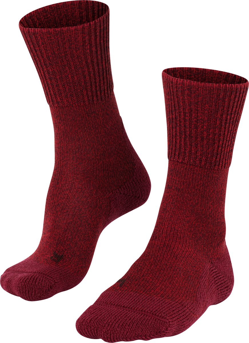 Falke tk1 uld anti-blister tykt uld funktionsmateriale gåstrømper dame rød - str. 39-40