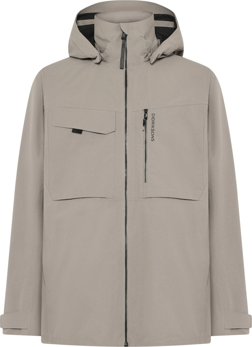 Didriksons aston usx jkt 5 unisex udendørsjakke - ask brun