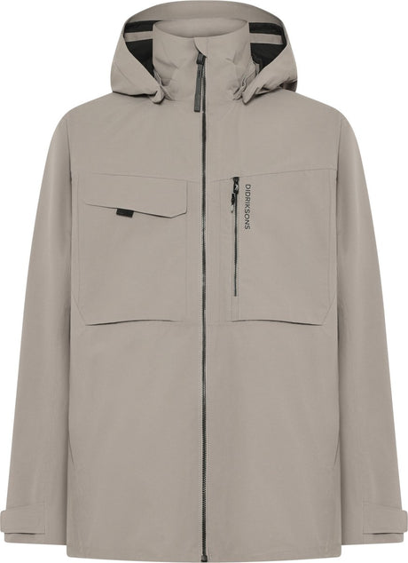 Didriksons aston usx jkt 5 unisex udendørsjakke - ask brun