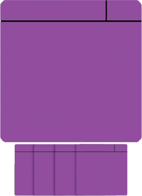 Smit visual magneet scrum - 75x75mm - paars - 5 stuks