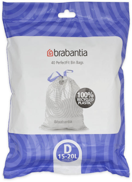 Brabantia perfectfit affaldssække - 15 20 l - kode d - 40 stk.