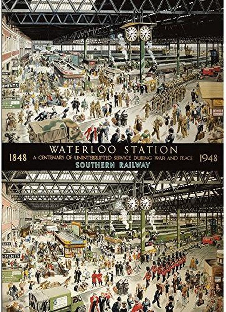 Gibsons - waterloo station (af helen mckie) - 1000 brikker 68×49cm (b×h) - puslespil for voksne