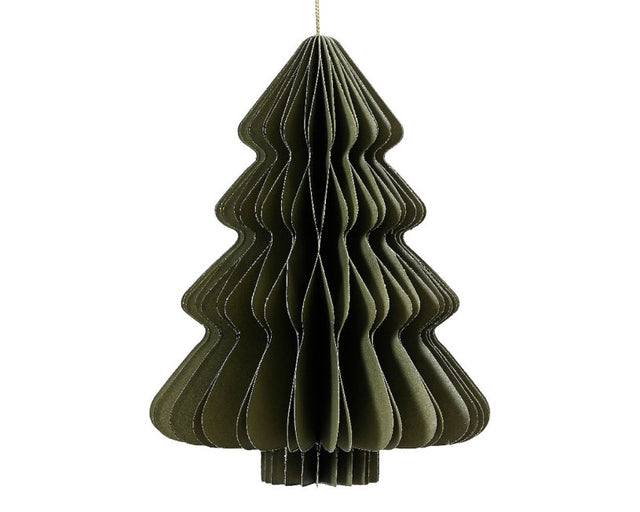 Decoris boom papier groen 15cm
