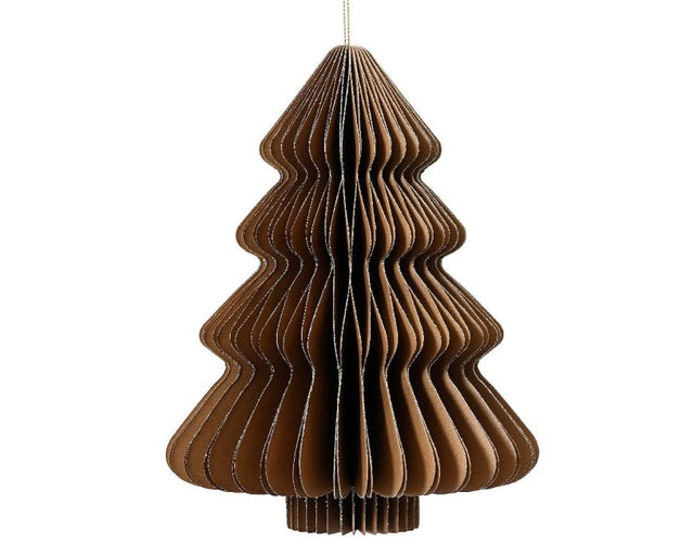 Decoris boom papier bruin 15cm