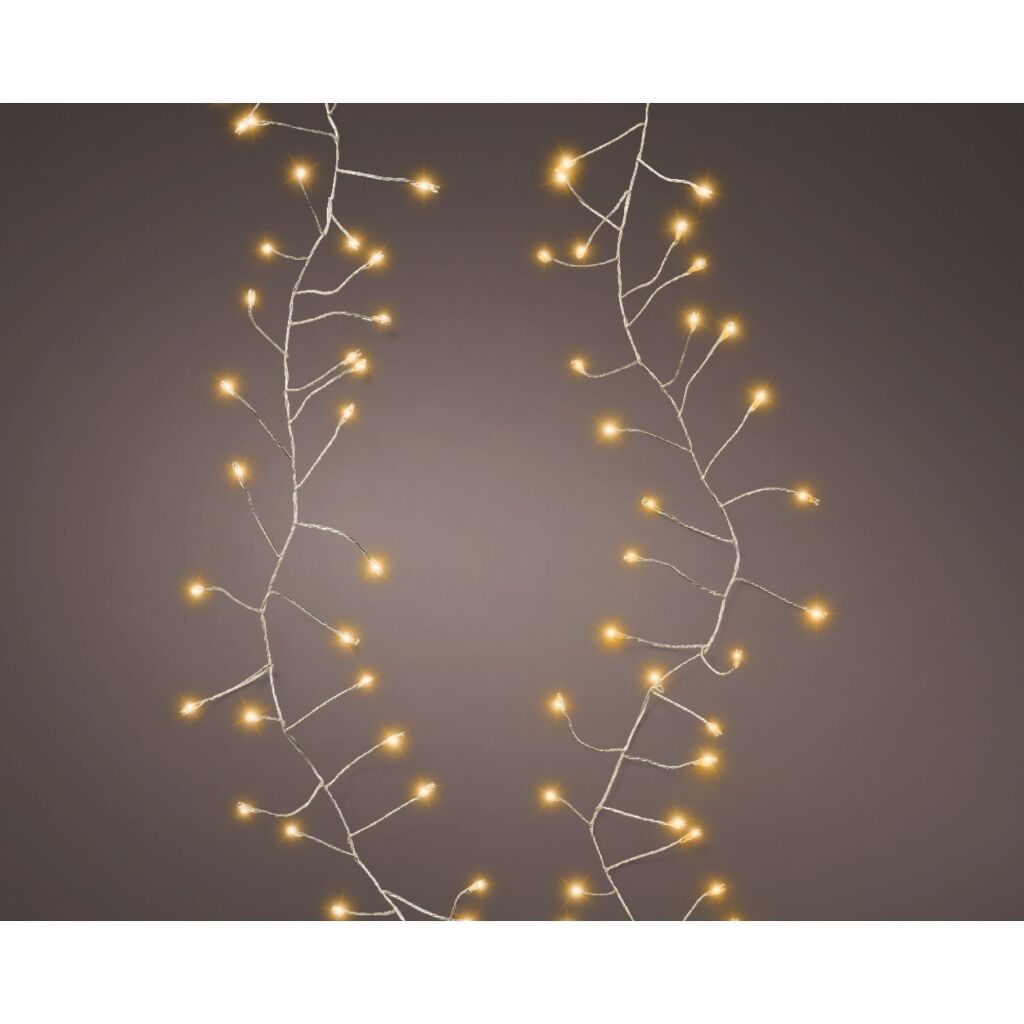 Andre mærker LED ledning 100 LEDs 120 cm varm hvid lys sølv