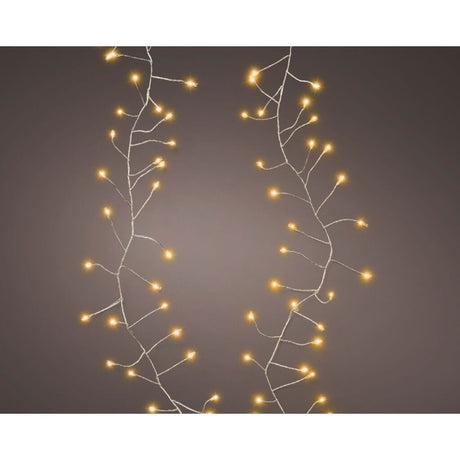 Andre mærker LED ledning 100 LEDs 120 cm varm hvid lys sølv