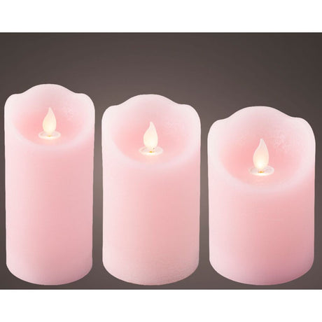 Andre mærker LED bølgelys 3 stk pink